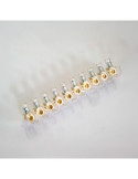 Lote de 5 Unidades Regleta Ciega Transparente 10 Polos 16 mm² TEKOX