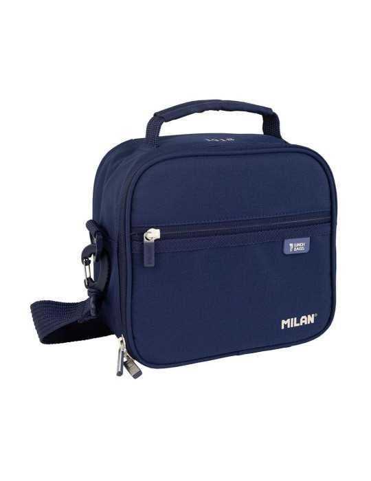 Bolsa Isotérmica Porta Alimentos, Serie 1918, Azul Marino, con 3 Recipientes 3,5 l MILÁN