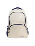 Mochila Escolar 4 Cremalleras, 430 Serie 1918, Beige y Azul Marino, 25 L MILÁN