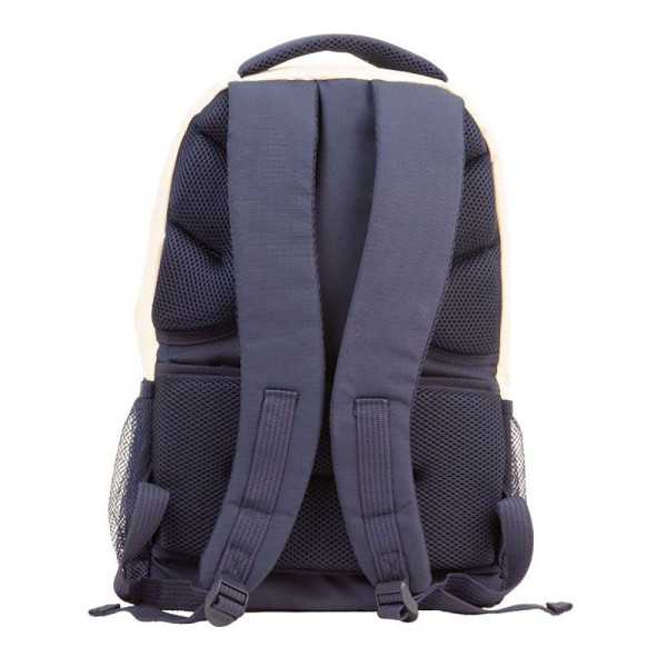 Mochila Escolar 4 Cremalleras, 430 Serie 1918, Beige y Azul Marino, 25 L MILÁN