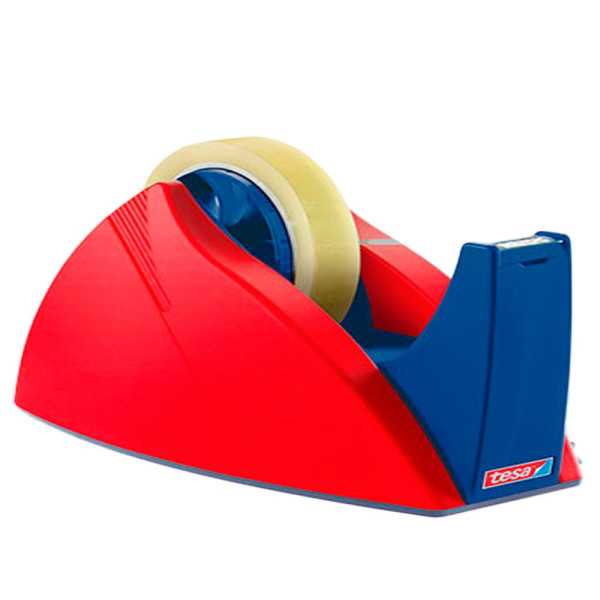 Portarollos Easy Cut Rojo / Azul para Rollos de 66 m TESA
