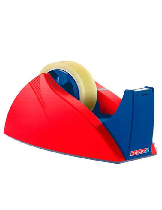 Portarollos Easy Cut Rojo / Azul para Rollos de 66 m TESA