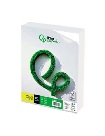Lote de 5 Unidades Papel DIN A5 Multifunción Blanco 80 g/m² 500 Hojas LIDERPAPEL