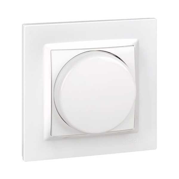 Interruptor LED Regulable Blanco con Marco SIMON