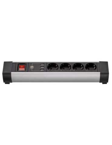 Base Múltiple con Fijación 4 Tomas + 3 USB 1,5 m de Cable SIMON