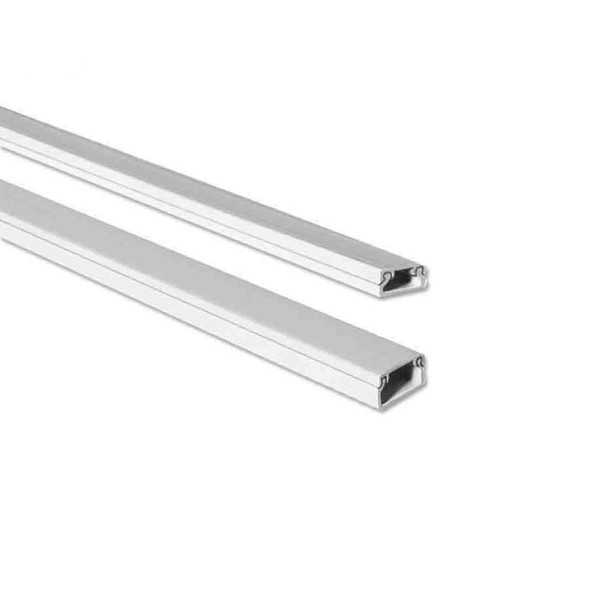 Lote de 50 Unidades Mini Canal Adhesiva Blanca 2 m 10 x 10 mm (Precio por Metro) EDM