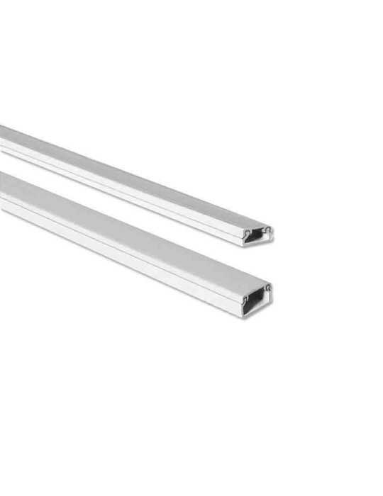 Lote de 32 Unidades Mini Canal Adhesiva Blanca 2 m 16 x 25 mm (Precio por Metro) EDM