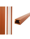 Lote de 30 Unidades Mini Canal Adhesiva Madera Oscura 2 m 10 x 10 mm (Precio por Metro) EDM