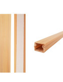 Lote de 30 Unidades Mini Canal Adhesiva Madera Clara 2 m 13 x 10 mm (Precio por Metro) EDM