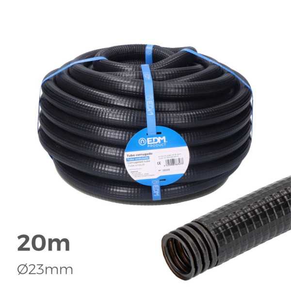Corrugado para Exterior Medida 23mm M-32 20m CE EDM