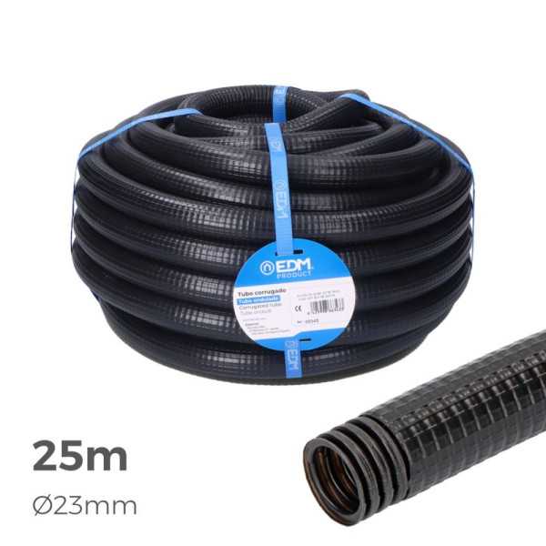 Corrugado para Exterior Medida 23mm M-32 25m CE EDM