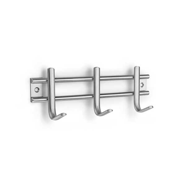 Colgador de Acero Inoxidable 3 Ganchos (Blister) INOFIX