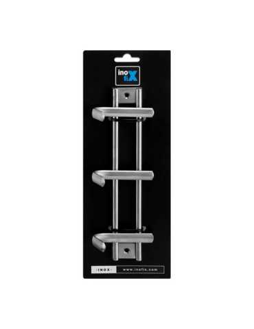 Colgador de Acero Inoxidable 3 Ganchos (Blister) INOFIX 2