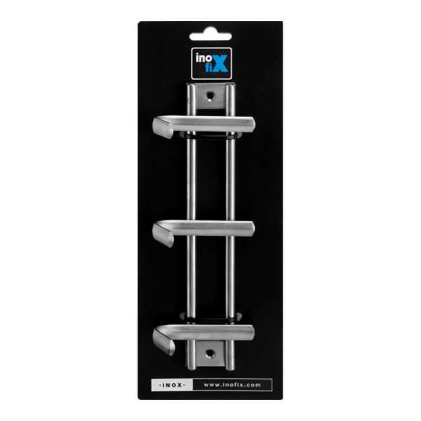 Colgador de Acero Inoxidable 3 Ganchos (Blister) INOFIX