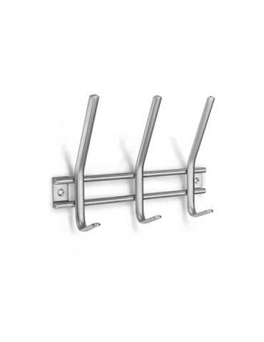 Colgador de Acero Inoxidable 6 Ganchos Doble (Blister) INOFIX