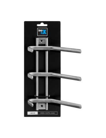 Colgador de Acero Inoxidable 6 Ganchos Doble (Blister) INOFIX 2