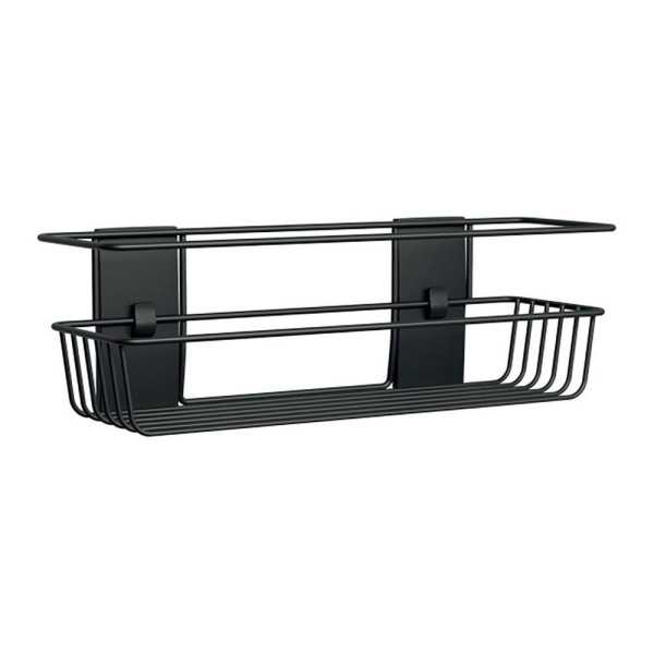 Command Cesto de Baño, Negro Mate, 32,5 x 9,5 x10 cm, 1 ud + 4 Tiras, Máx 3 Kg 3M