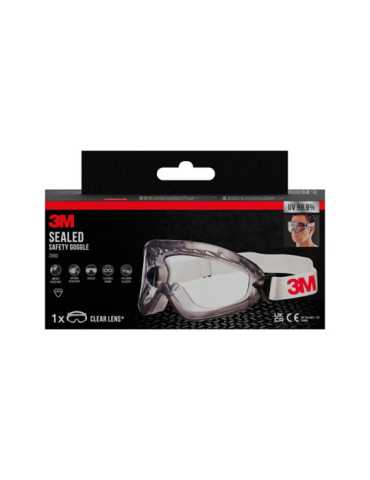 Gafas de Seguridad 2890, Lente Incolora 3M 2