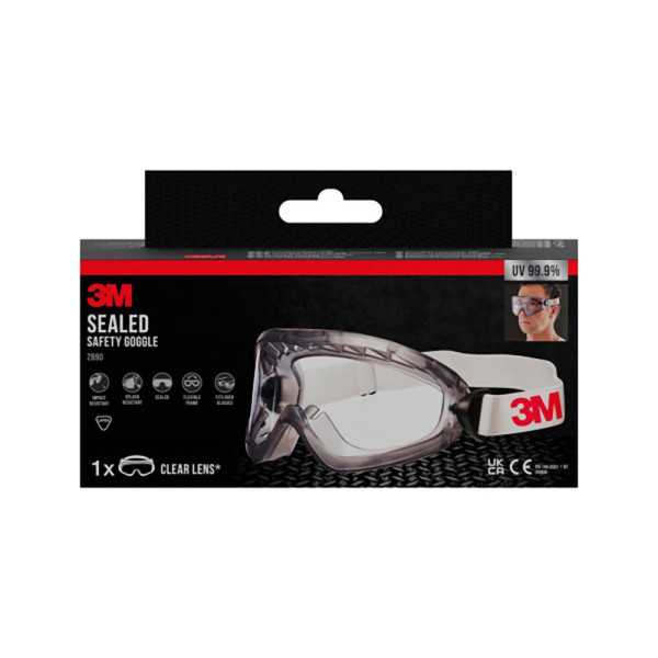 Gafas de Seguridad 2890, Lente Incolora 3M