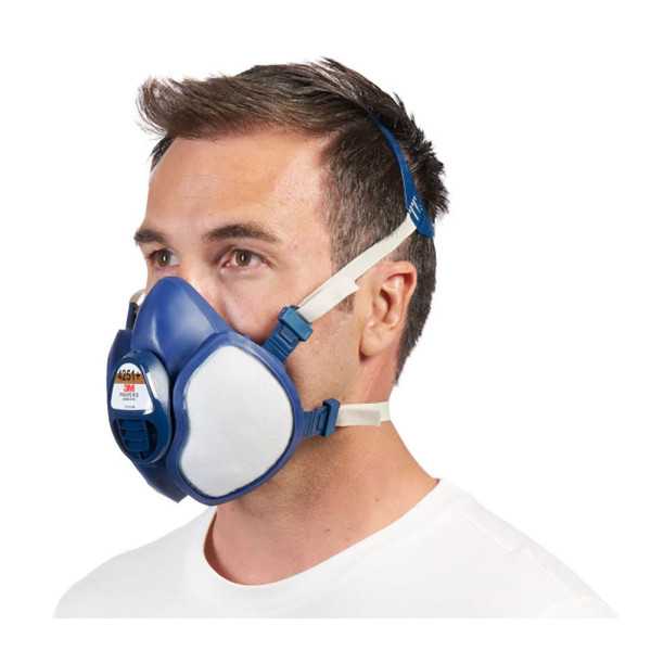 Mascarilla con Filtros Integrados 4251+, Vapores Orgánicos A1P2 3M
