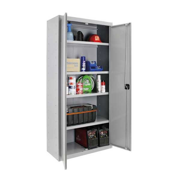 Armario Multiusos 2 Puertas 4 Baldas, 80 x 40 x 180 cm SIMON RACK