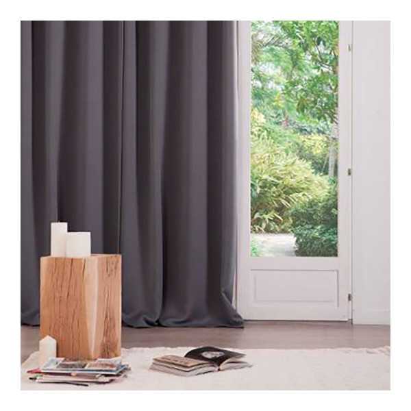 Cortina Ocultación Gris 135 x 240 cm, 2 uds ATMOSPHERA