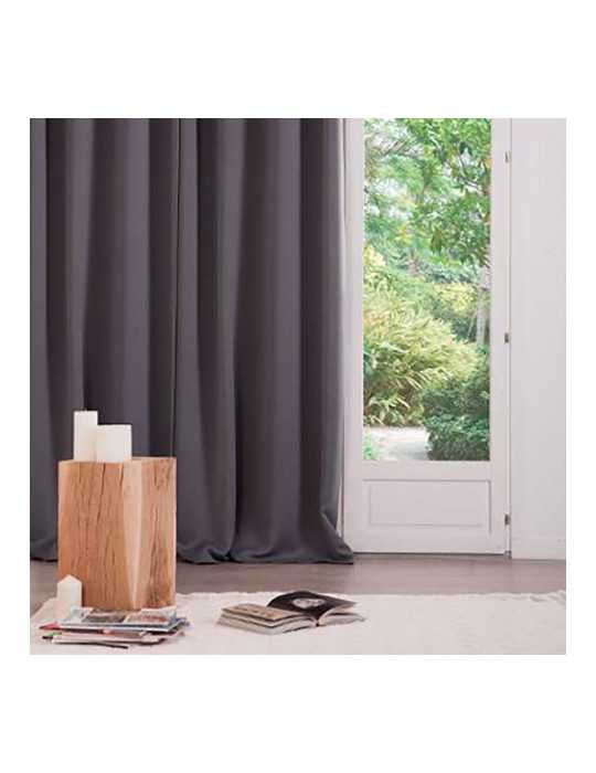 Cortina Ocultación Gris 135 x 240 cm, 2 uds ATMOSPHERA