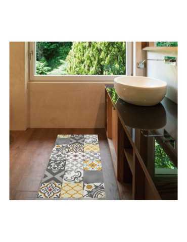 Alfombra Vinílica Croma Patch Gris-Ambar 50 x 110 cm CROMA COLLECTION 2