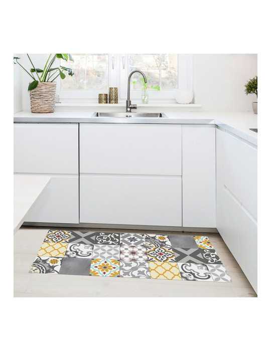 Alfombra Vinílica Croma Patch Gris-Ambar 50 x 110 cm CROMA COLLECTION
