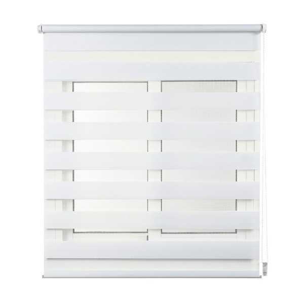 Estor Enrollable Clip & Fix, Noche & Dia, Blanco 60 x 180 cm CINTACOR - STOR PLANET