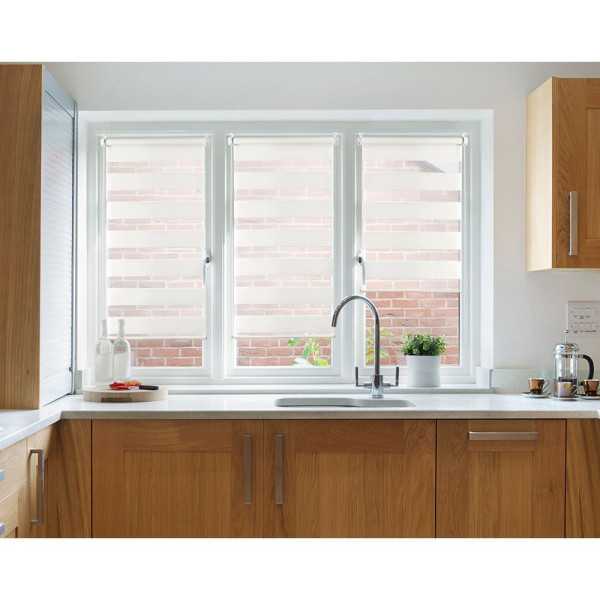 Estor Enrollable Clip & Fix, Noche & Dia, Blanco 60 x 180 cm CINTACOR - STOR PLANET