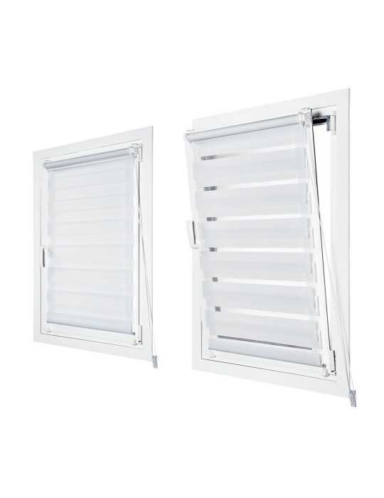Estor Enrollable Clip & Fix, Noche & Dia, Blanco 60 x 180 cm CINTACOR - STOR PLANET