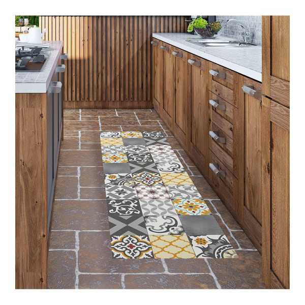 Alfombra Vinílica Croma Patch Gris-Ambar 60 x 200 cm CINTACOR - STOR PLANET