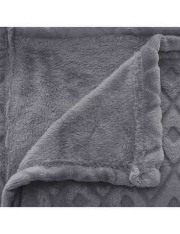 Plaid/Manta Modelo Winter Rhombus Color Gris 230 x 180 cm ATMOSPHERA 2