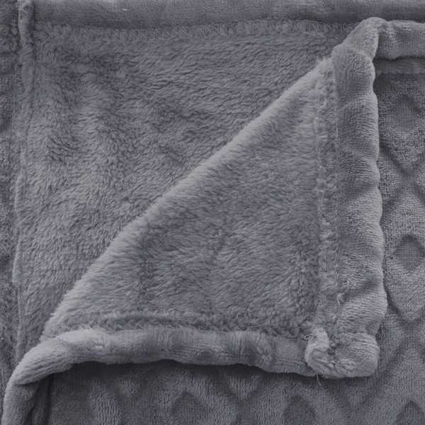 Plaid/Manta Modelo Winter Rhombus Color Gris 230 x 180 cm ATMOSPHERA