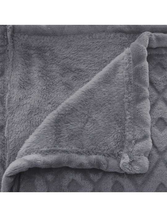 Plaid/Manta Modelo Winter Rhombus Color Gris 230 x 180 cm ATMOSPHERA