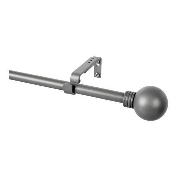 Kit Barra Cortina Anillo Plomo Extensible de 160 - 300 cm CINTACOR - STOR PLANET