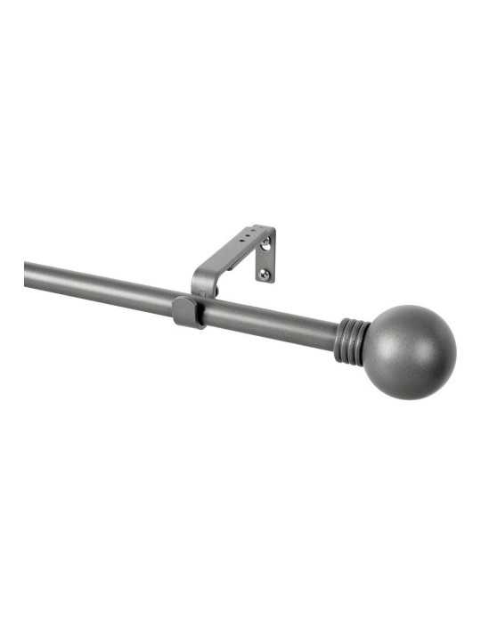 Kit Barra Cortina Anillo Plomo Extensible de 160 - 300 cm CINTACOR - STOR PLANET