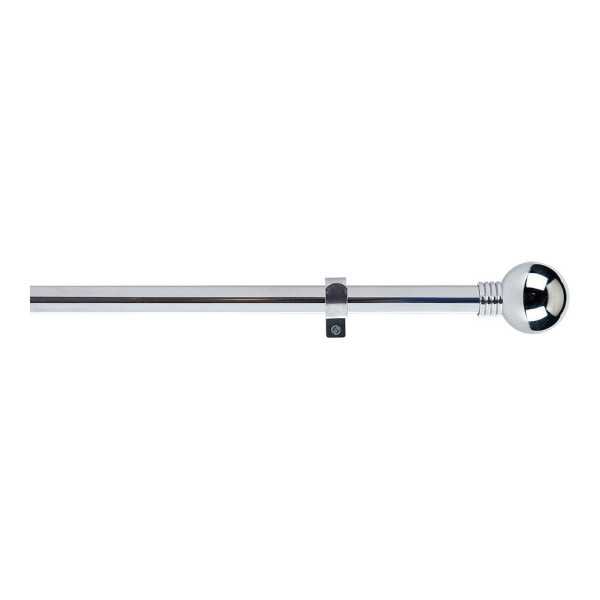 Kit Barra Cortina Anillo Cromo Extensible de 110 - 200 cm CINTACOR - STOR PLANET