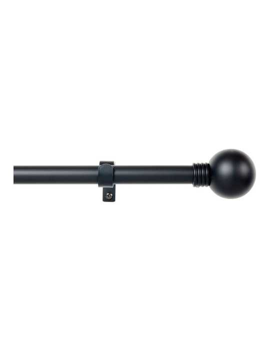 Kit Barra Cortina Anillo Negro Extensible de 110 - 200 cm CINTACOR - STOR PLANET