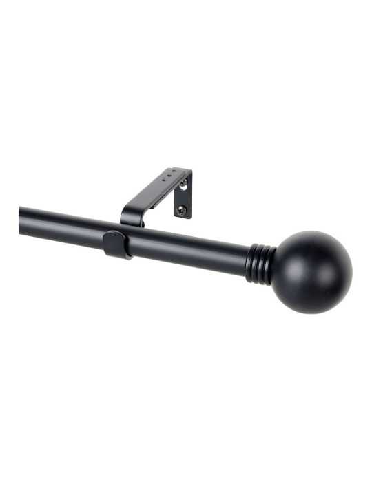 Kit Barra Cortina Anillo Negro Extensible de 110 - 200 cm CINTACOR - STOR PLANET