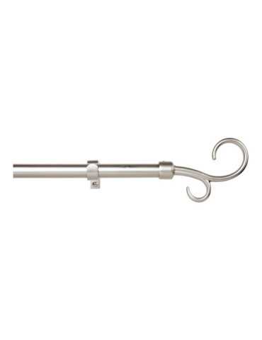 Kit Barra Cortina Báculo Plata Extensible de 160 - 300 cm CINTACOR - STOR PLANET
