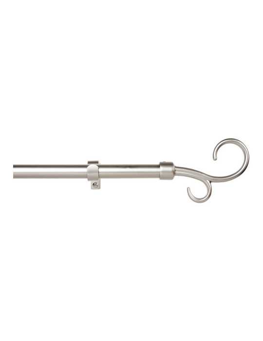 Kit Barra Cortina Báculo Plata Extensible de 160 - 300 cm CINTACOR - STOR PLANET