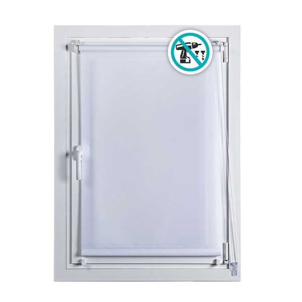 Estor Enrollable Clip & Fix Blanco Nieve 75 x 180 cm CINTACOR - STOR PLANET