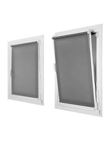 Estor Enrollable Clip & Fix Gris Asfalto 90 x 180 cm CINTACOR - STOR PLANET 2