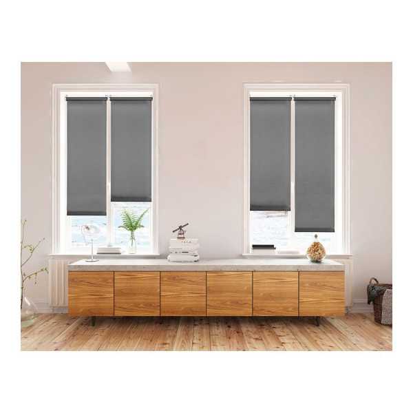 Estor Enrollable Clip & Fix Gris Asfalto 120 x 180 cm CINTACOR - STOR PLANET