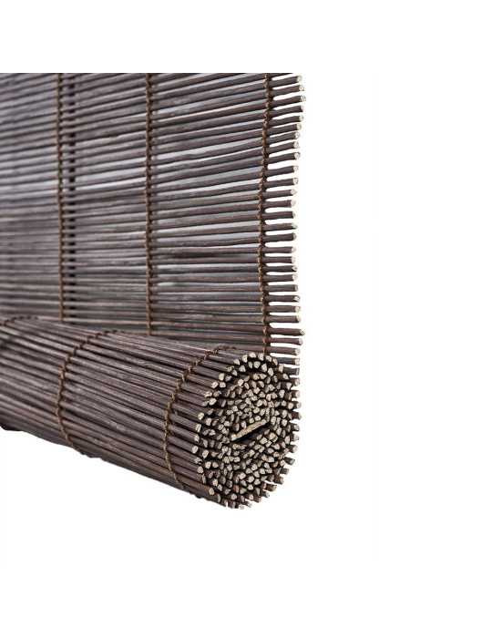 Estor Enrollable Bambú Ocre Wengue 120 x 175 cm CINTACOR
