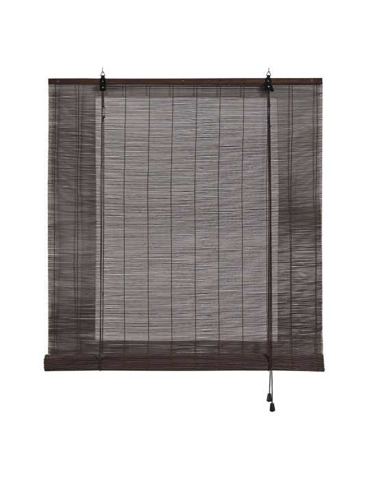 Estor Enrollable Bambú Ocre Wengue 150 x 175 cm CINTACOR
