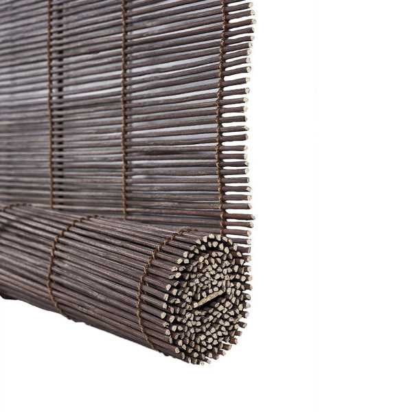 Estor Enrollable Bambú Ocre Wengue 150 x 175 cm CINTACOR