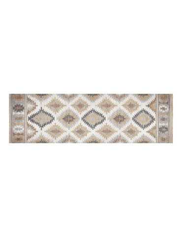 Alfombra Vinílica Estampada Kilim Grises, 60 x 200 cm CROMA COLLECTION